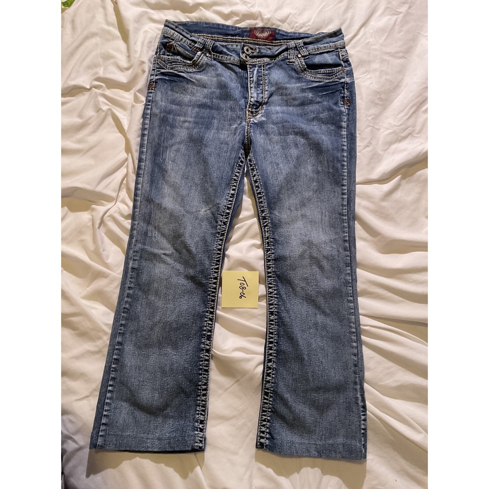 Angels Forever Young Womens Bootcut Jeans Size 12 Regular Medium Stretch T08-06